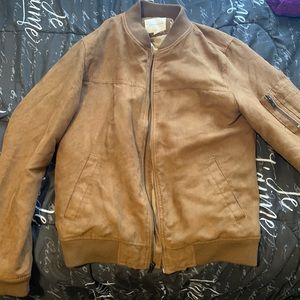 Aeropostal suede bomber
